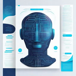 A vibrant and modern poster about artificial intelligence