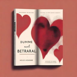 A modern book cover featuring themes of love and betrayal