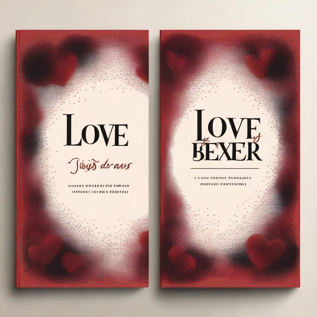 A modern book cover featuring themes of love and betrayal