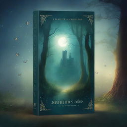 A captivating book cover featuring a mystical forest with a hidden path leading to an ancient castle