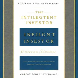 The book cover for 'The Intelligent Investor’s Mindset: Behavioral Finance and Emotional Discipline' is designed to convey a sense of clarity, professionalism, and wisdom