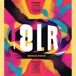 A vibrant and captivating movie poster with dramatic elements, featuring a dynamic composition and eye-catching typography