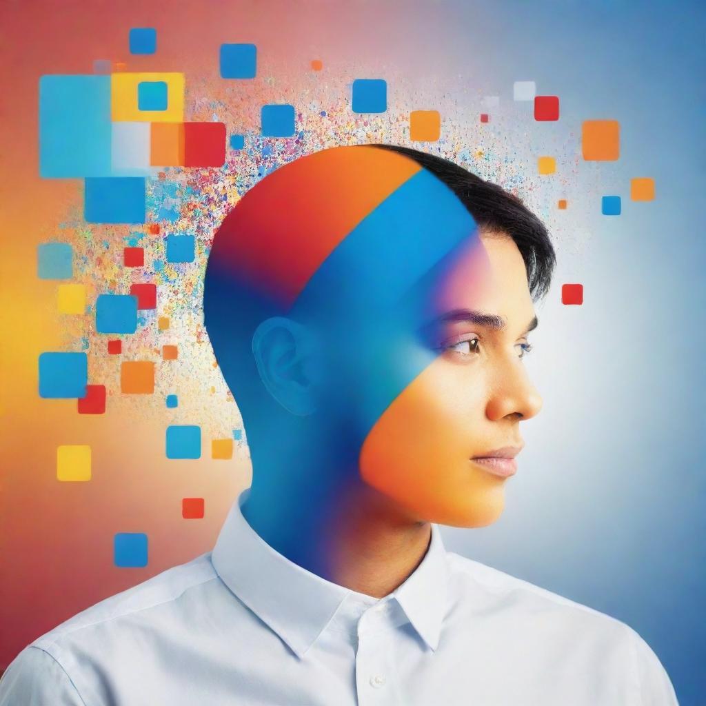 An entirely abstract profile picture for 'promos.da.internet', emphasizing elements that symbolize online promotions and diverse digital deals, ensuring no representation of human figures.