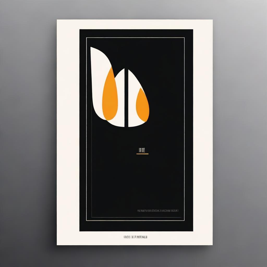 Create a black film poster with a minimalist design featuring a single cigarette as the main motif