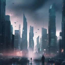 Design a dystopian novel cover featuring an AI ruling the world