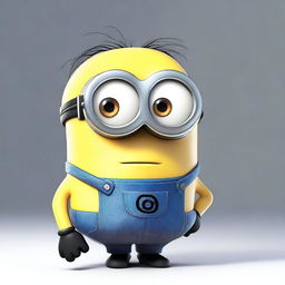 A Minion from the Despicable Me series crying