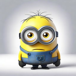 A Minion from the Despicable Me series crying