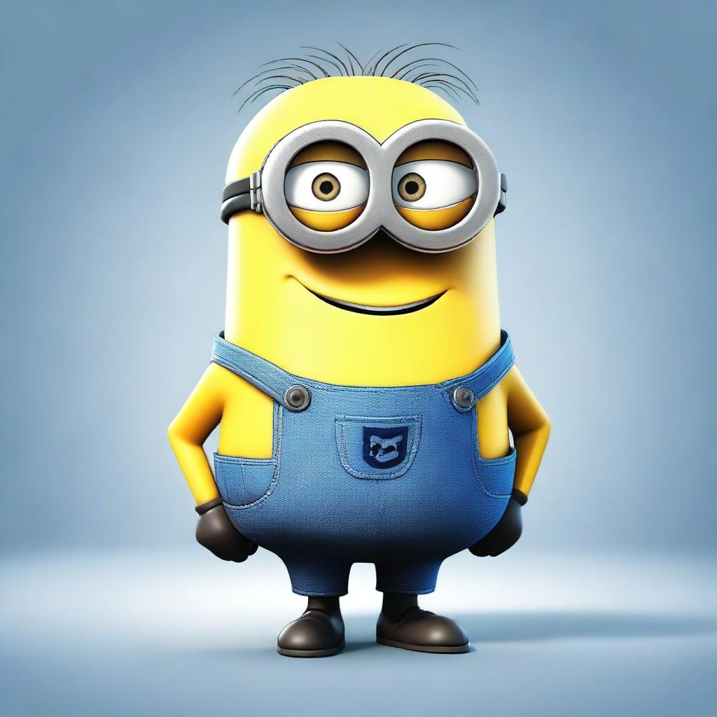 An elderly Minion from the Despicable Me series