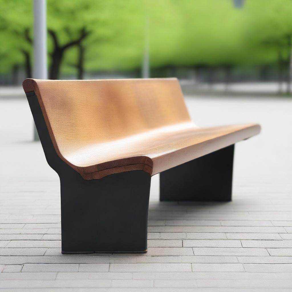 A long seat designed for multiple people to sit on