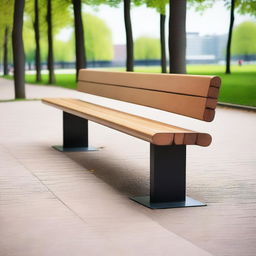 A long seat designed for multiple people to sit on