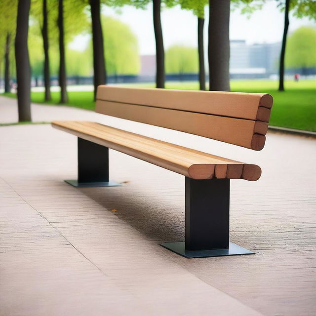 A long seat designed for multiple people to sit on