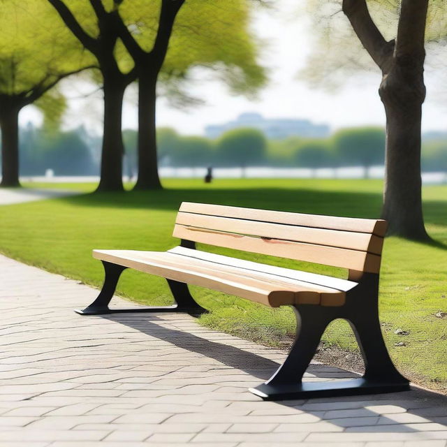 A long bench chair designed for multiple people to sit on