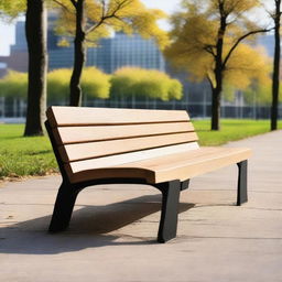 A long bench chair designed for multiple people to sit on