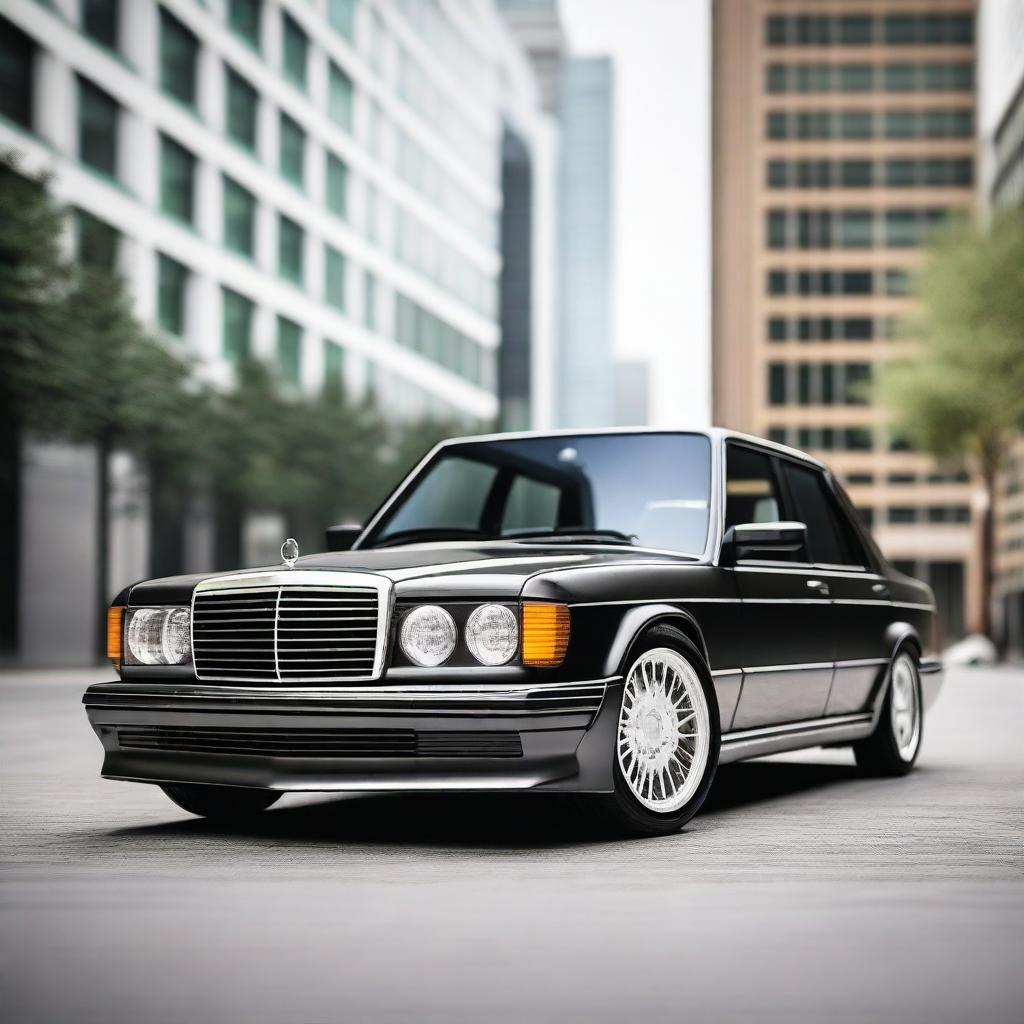 A modernized version of the classic Mercedes-Benz 190E 2