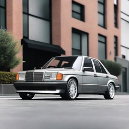 A modernized version of the classic Mercedes-Benz 190E 2