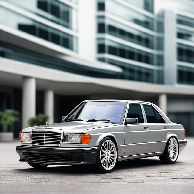 A modernized version of the classic Mercedes-Benz 190E 2