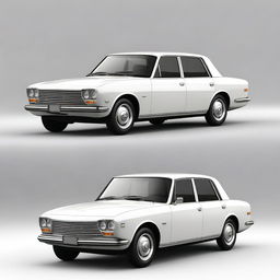 A modern interpretation of the Mazda Luce 1500, 2024 model