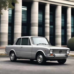 A retro-styled 2024 version of the 1966 Mazda 1500 Deluxe