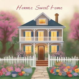 A book cover titled 'Home Sweet Home'