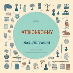 Create a student book cover for a textbook on Anthropology titled 'Learning Anthropology: A Science Technology Society Approach' by Lisna Sandora