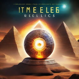 A science fiction book cover titled 'Timeless Relics'