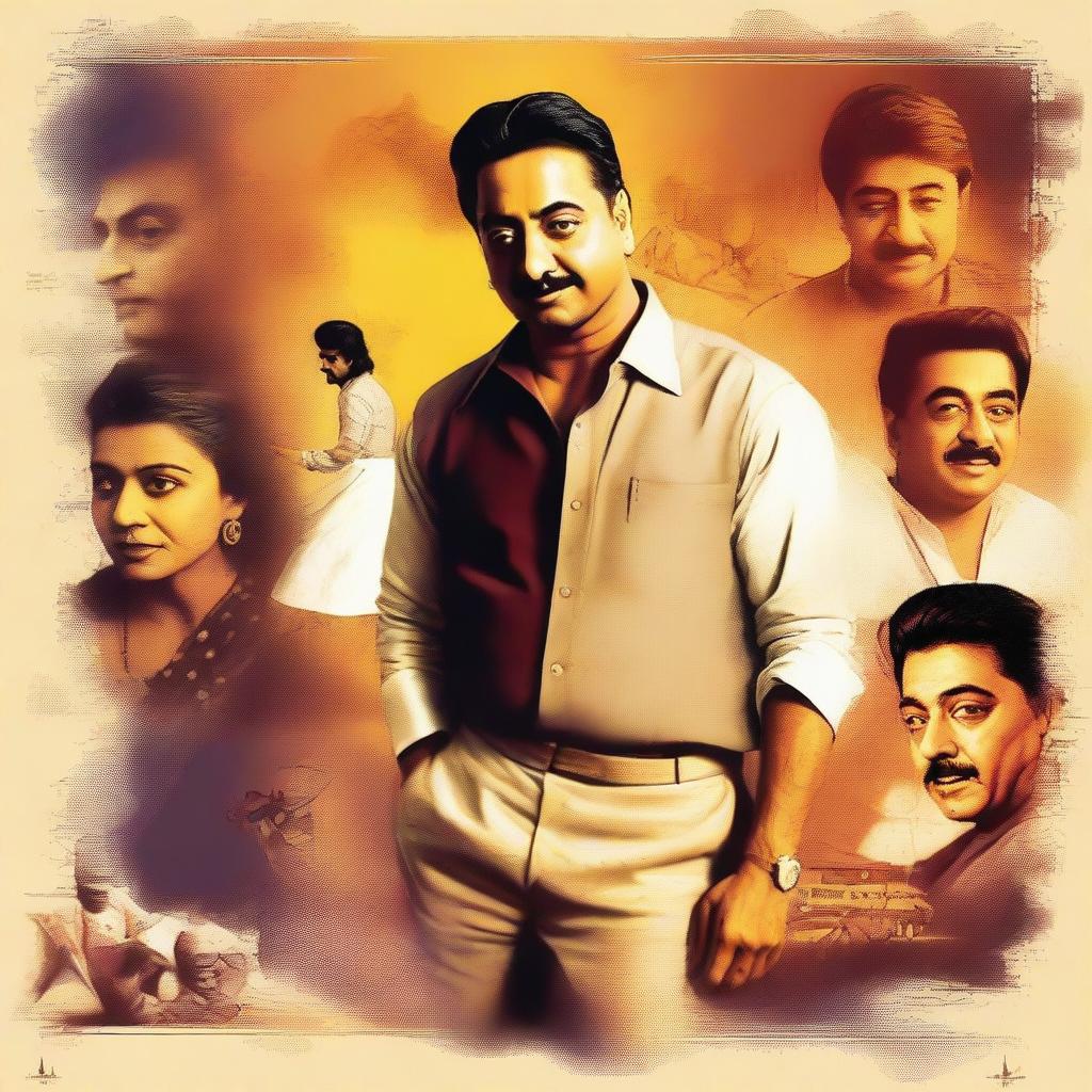 Create an image inspired by a 1996 Indian movie featuring Kamal Haasan