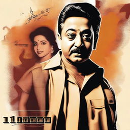 Create an image inspired by a 1996 Indian movie featuring Kamal Haasan