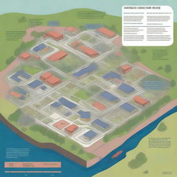 An informative illustration depicting the concept of territorial planning