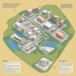 An informative illustration depicting the concept of territorial planning