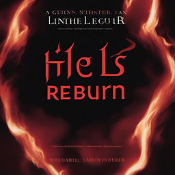 A dark and intense cover for a book titled 'Hell's Return'