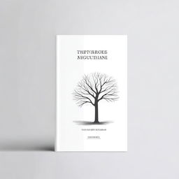 A simple book cover design featuring an outline of a path leading to a tree