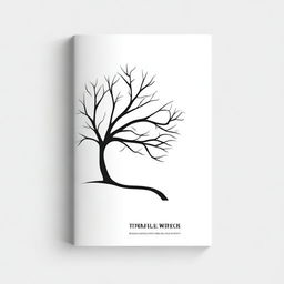 A simple book cover design featuring an outline of a path leading to a tree