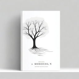 A simple book cover design featuring an outline of a path leading to a tree