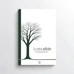 A simple book cover design featuring an outline of a path leading to a tree