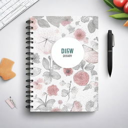 Design a personal diary cover that is visually striking and has strong sales potential