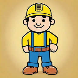 Create a minimalistic poster for 'Bob the Builder: The Legend of the Golden Hammer'