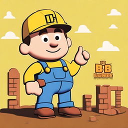 Create a minimalistic poster for 'Bob the Builder: The Legend of the Golden Hammer'