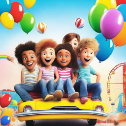 Create a vibrant and exciting movie poster for the film "Fun Day 3"