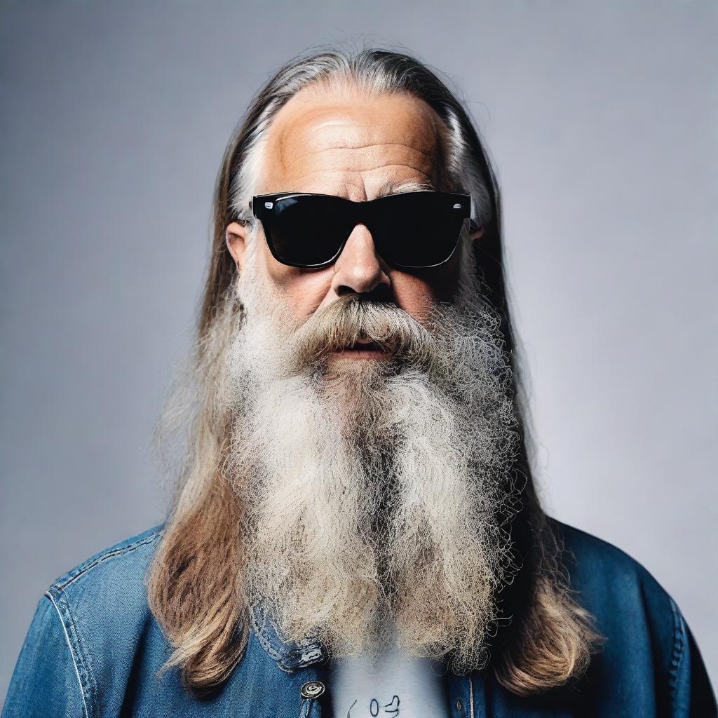 A detailed portrait of Rick Rubin wearing glasses