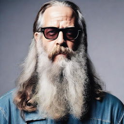 A detailed portrait of Rick Rubin wearing glasses