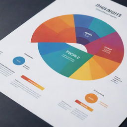 Create an intricate, visually appealing diagram template, incorporating a deep understanding of color theory with emphasis on brand identity. Use branded fonts to enhance the overall aura of the design.