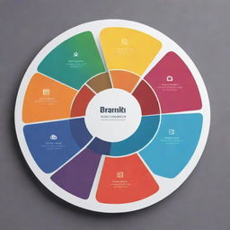 Create an intricate, visually appealing diagram template, incorporating a deep understanding of color theory with emphasis on brand identity. Use branded fonts to enhance the overall aura of the design.