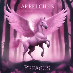 A book cover featuring a beautiful, magical pink Pegasus with a sinister twist