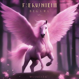 A book cover featuring a beautiful, magical pink Pegasus with a sinister twist