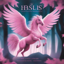 A book cover featuring a beautiful, magical pink Pegasus with a sinister twist