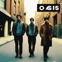 Create a rock album cover for the band Oasis