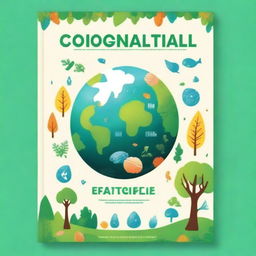 An eye-catching front cover illustrating the concept of ecological footprint