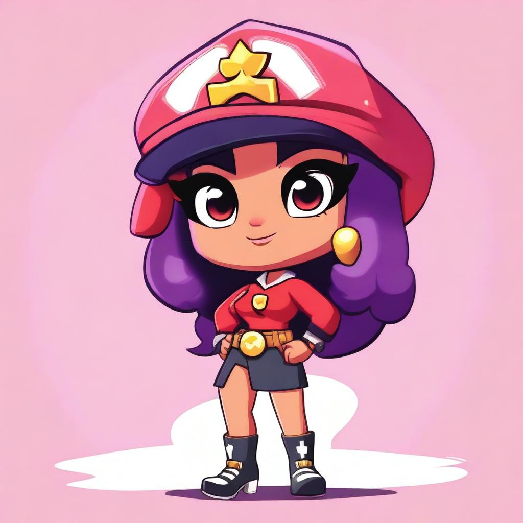 A Brawl Stars girl character named Kenty from the Brawlywood environment