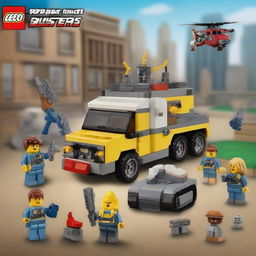 Create a detailed LEGO set inspired by the game Squad Busters