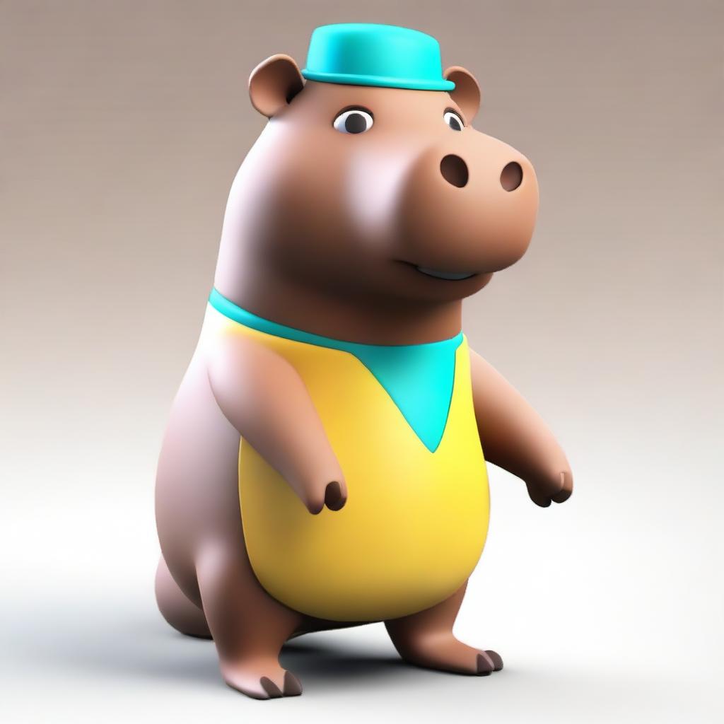 Create a toy featuring a capybara from the 'Legend of Goat Simulator 3: Multiverse of Nonsense'